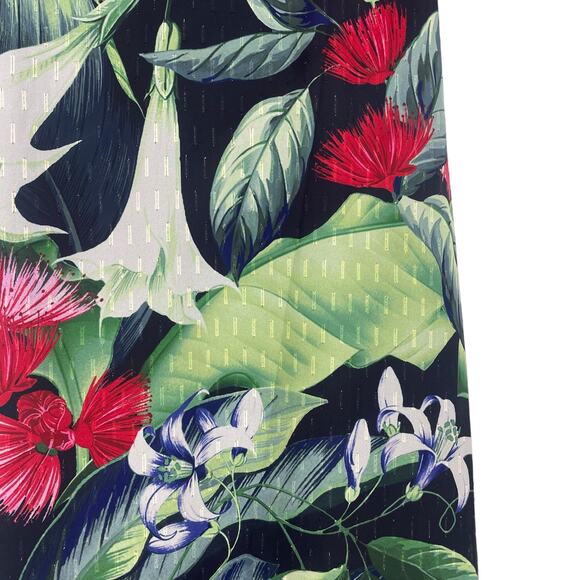 Tommy Bahama Celebration Tropical Floral Maxi Dress Green Size XXS - Picture 11 of 12